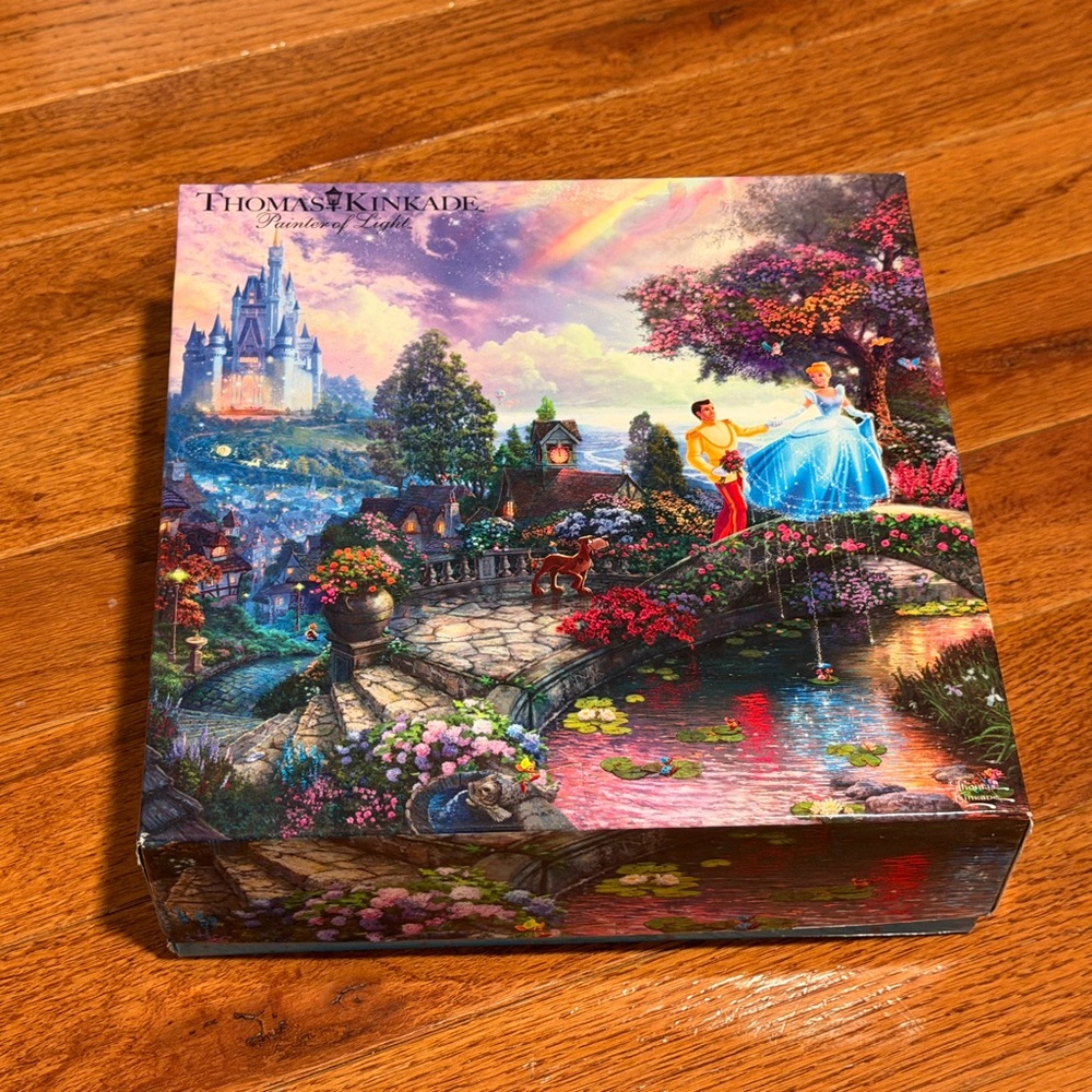 Thomas Kinkade Cinderella 1,000-Piece Puzzle - Blue, Pink, Green, Purple